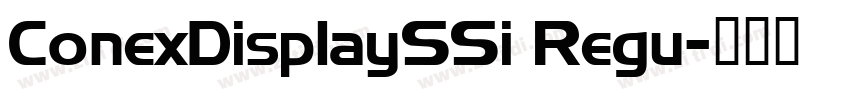 ConexDisplaySSi Regu字体转换